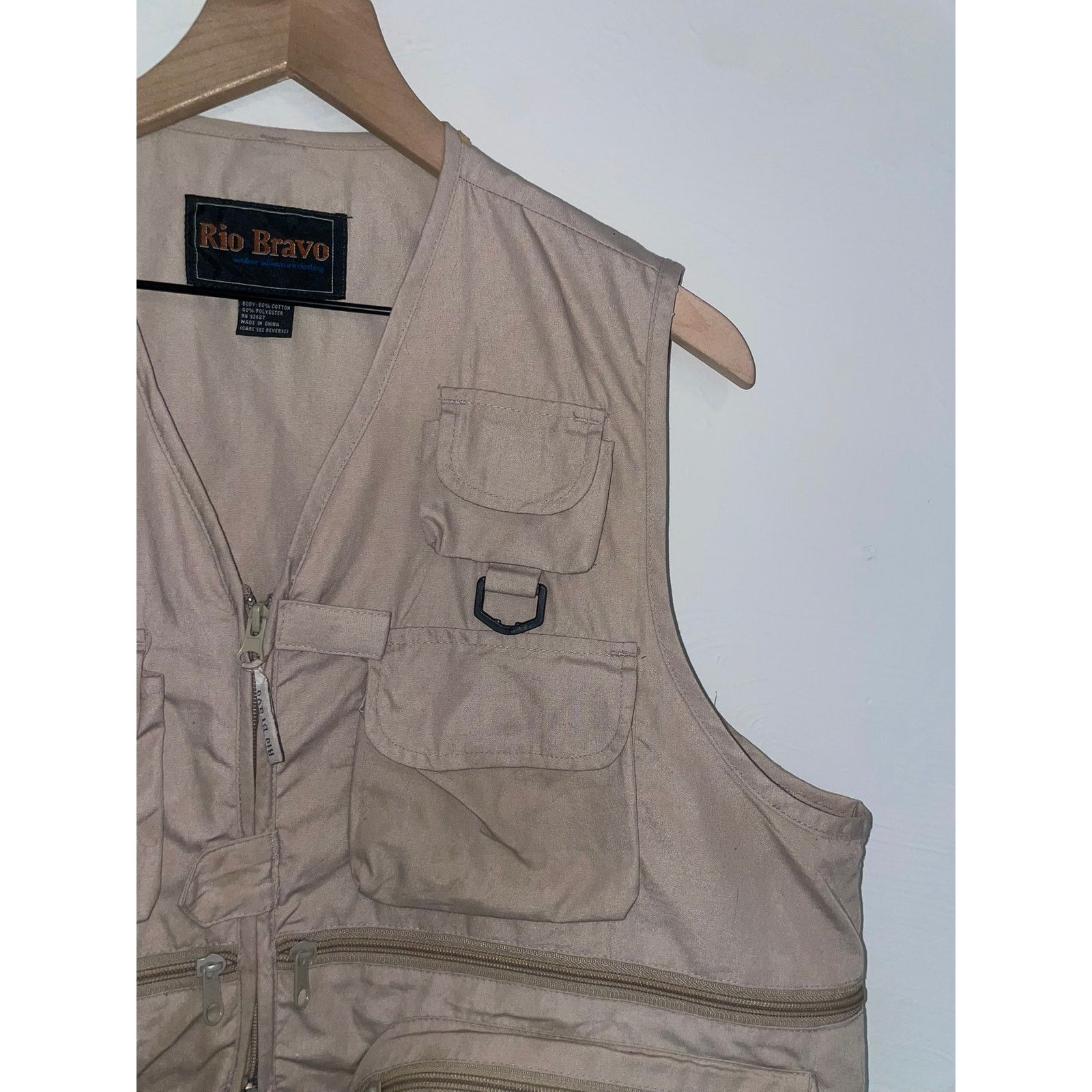 Vintage Vintage Fishing Vest Rio Bravo Outdoor Adventure Brown Large Size US L / EU 52-54 / 3 - 3 Thumbnail