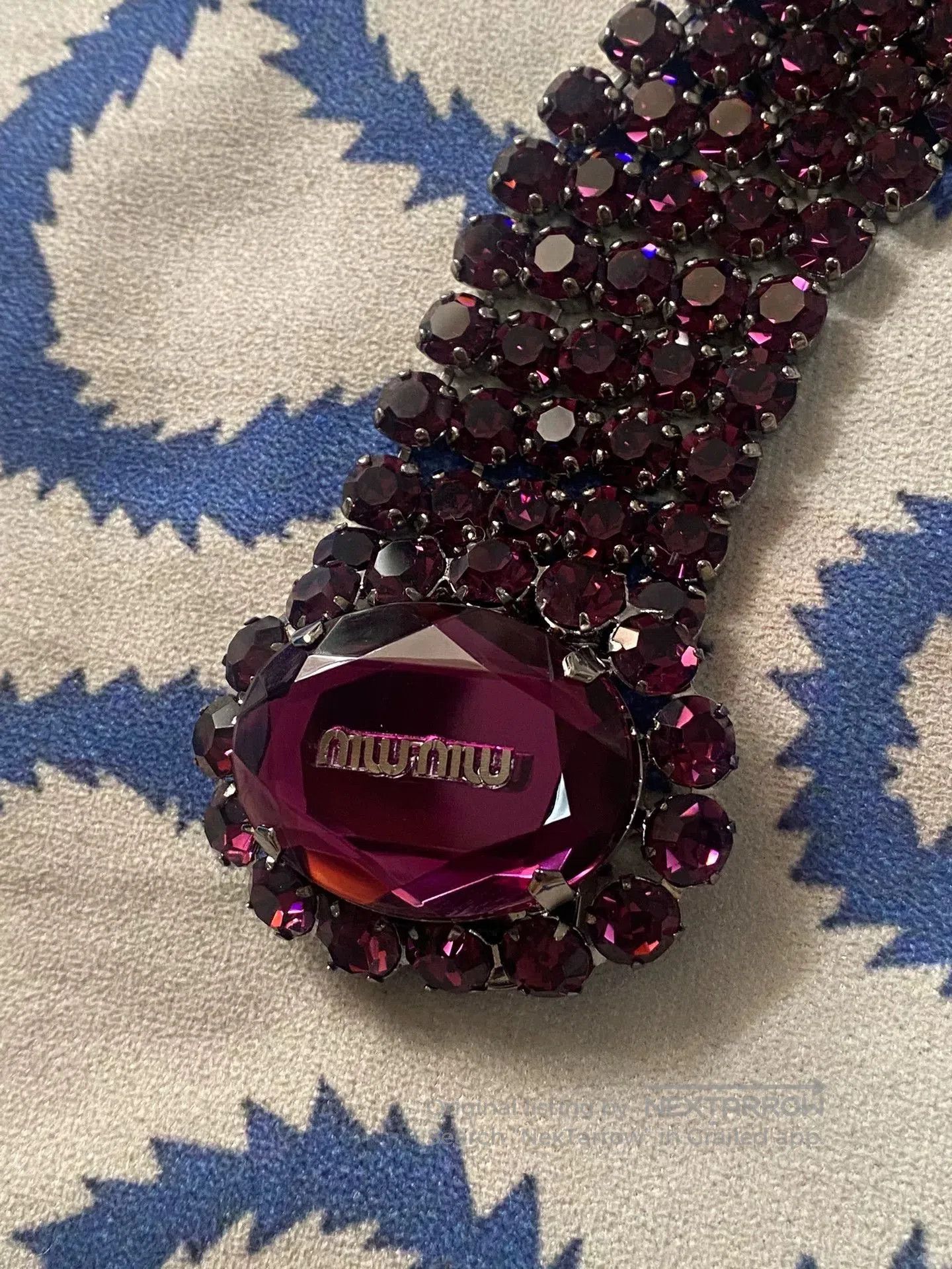 Miu Miu Miu Miu Purple Gemstone Bracelet. Size ONE SIZE - 3 Thumbnail