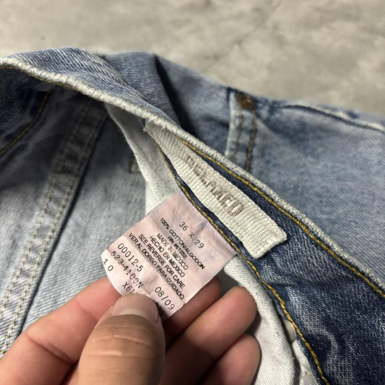 Japanese Brand × Vintage Crazy Vintage Y2K/2000s Grunge Medium Wash Skater Denim Jeans! Size US 34 / EU 50 - 8 Thumbnail