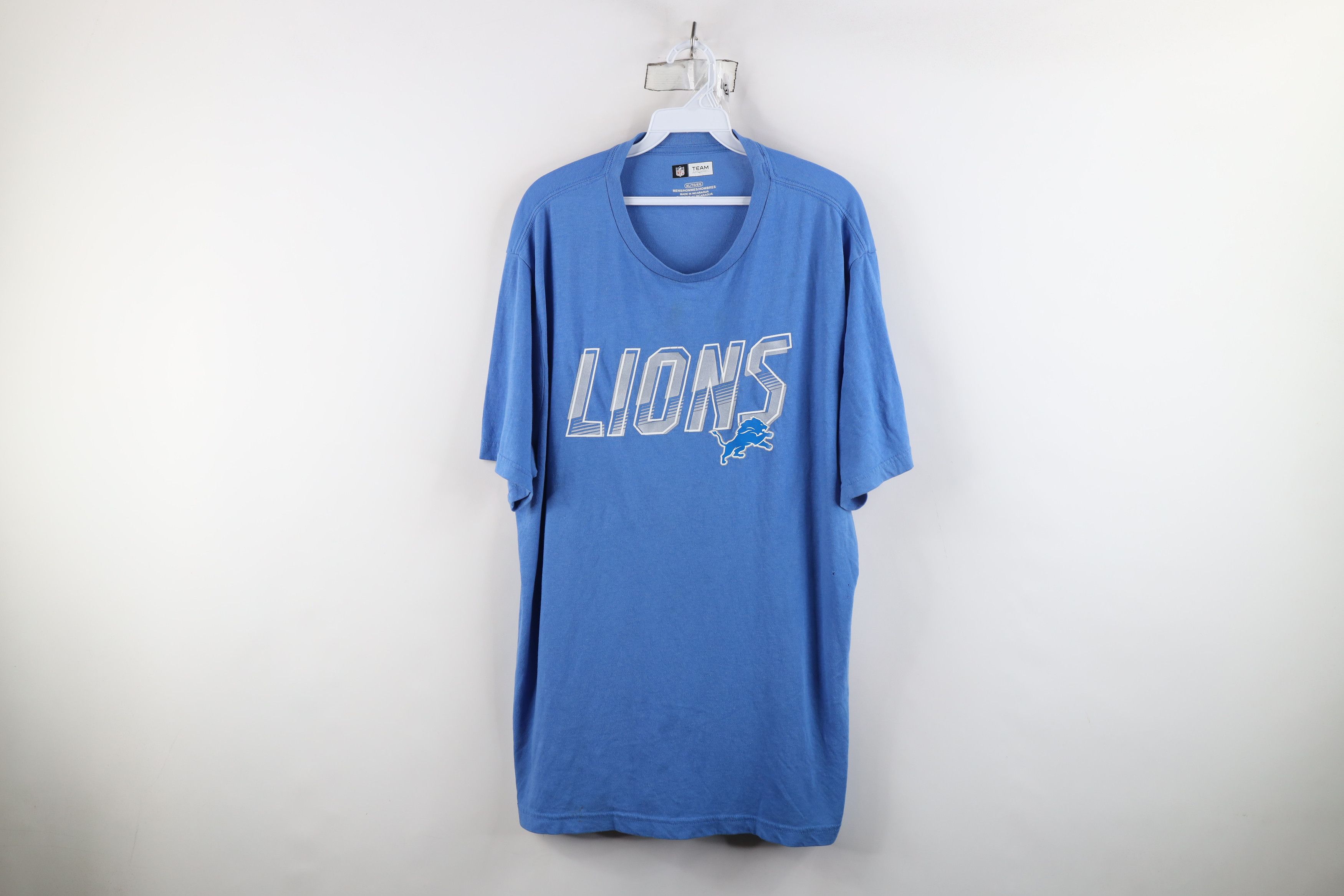 Vintage Y2K NFL Spell Detroit Lions Football Short Sleeve T-Shirt Size US XL / EU 56 / 4 - 1 Thumbnail