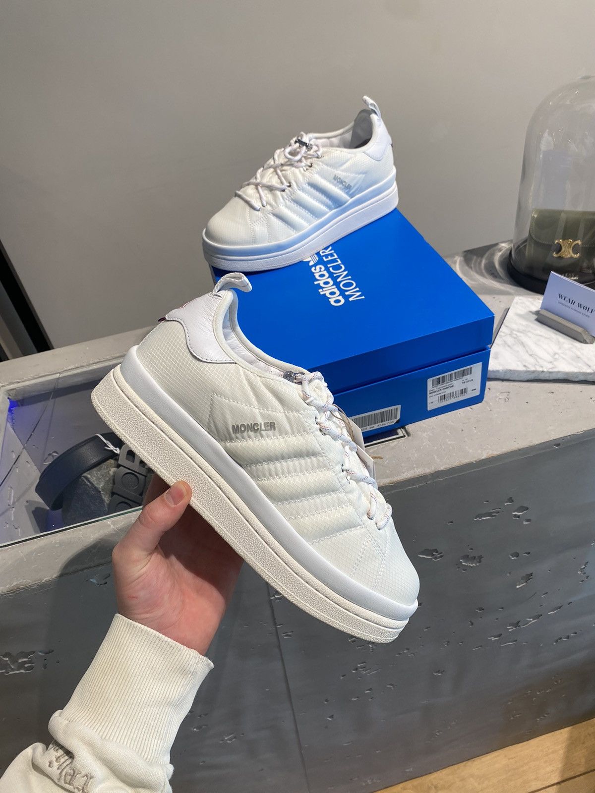 Adidas × Goretex × Moncler BNWT Moncler x Adidas Campus Sneaker Size US 8 / EU 41 - 1 Thumbnail
