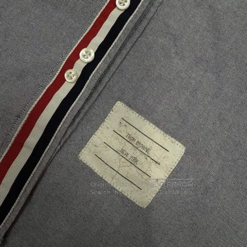 Thom Browne Thom Browne Blue Polyester Long Sleeve Shirt . Size US M / EU 48-50 / 2 - 3 Thumbnail