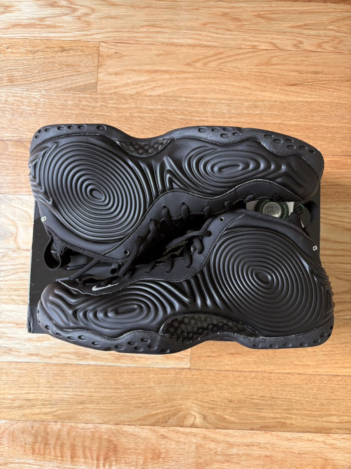 Comme des Garcons × Nike Sz 10 Comme des Garçons x Nike Air Foamposite One Black CDG Size US 10 / EU 43 - 2 Thumbnail
