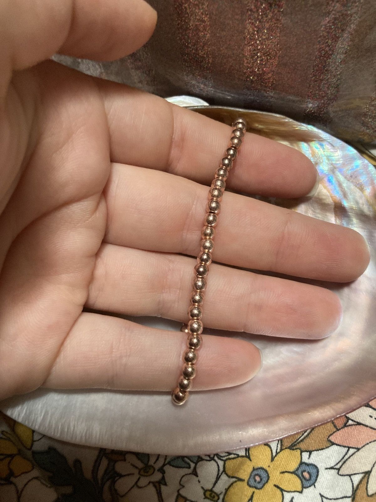 Other Rose gold round beaded bracelet Size ONE SIZE - 2 Thumbnail