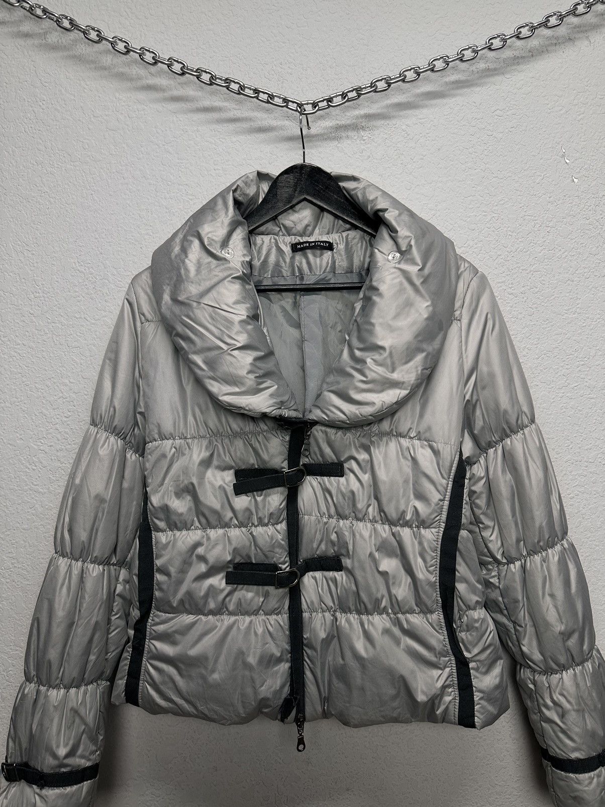 If Six Was Nine Vintage LGB Army Fur Hood Jacket Y2K Utility Cropped Size S / US 4 / IT 40 - 2 Thumbnail