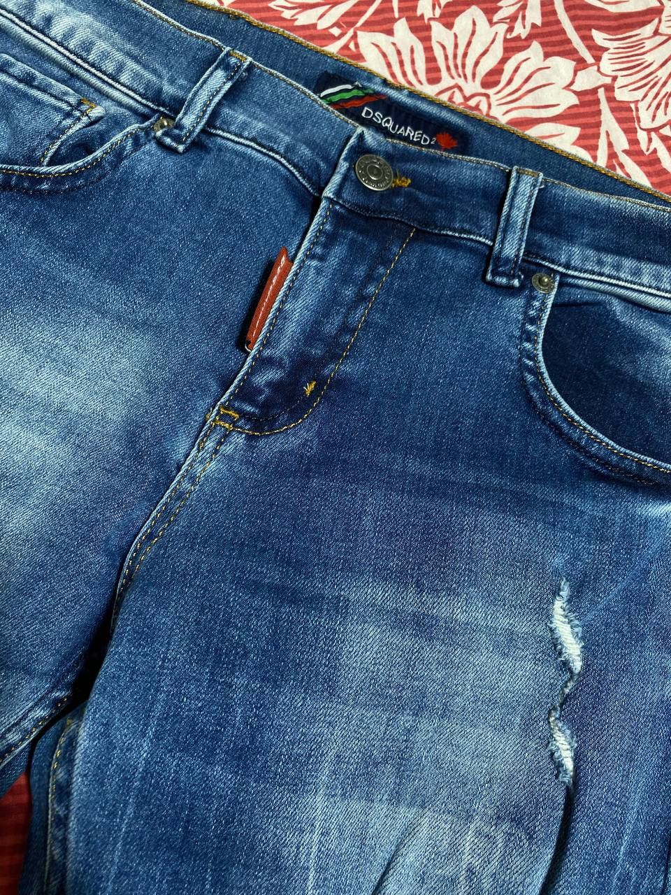 Japanese Brand Crazy Crash Dirty Baggy Faded Jean Japan Avant Garde Style Size US 30 / EU 46 - 2 Thumbnail