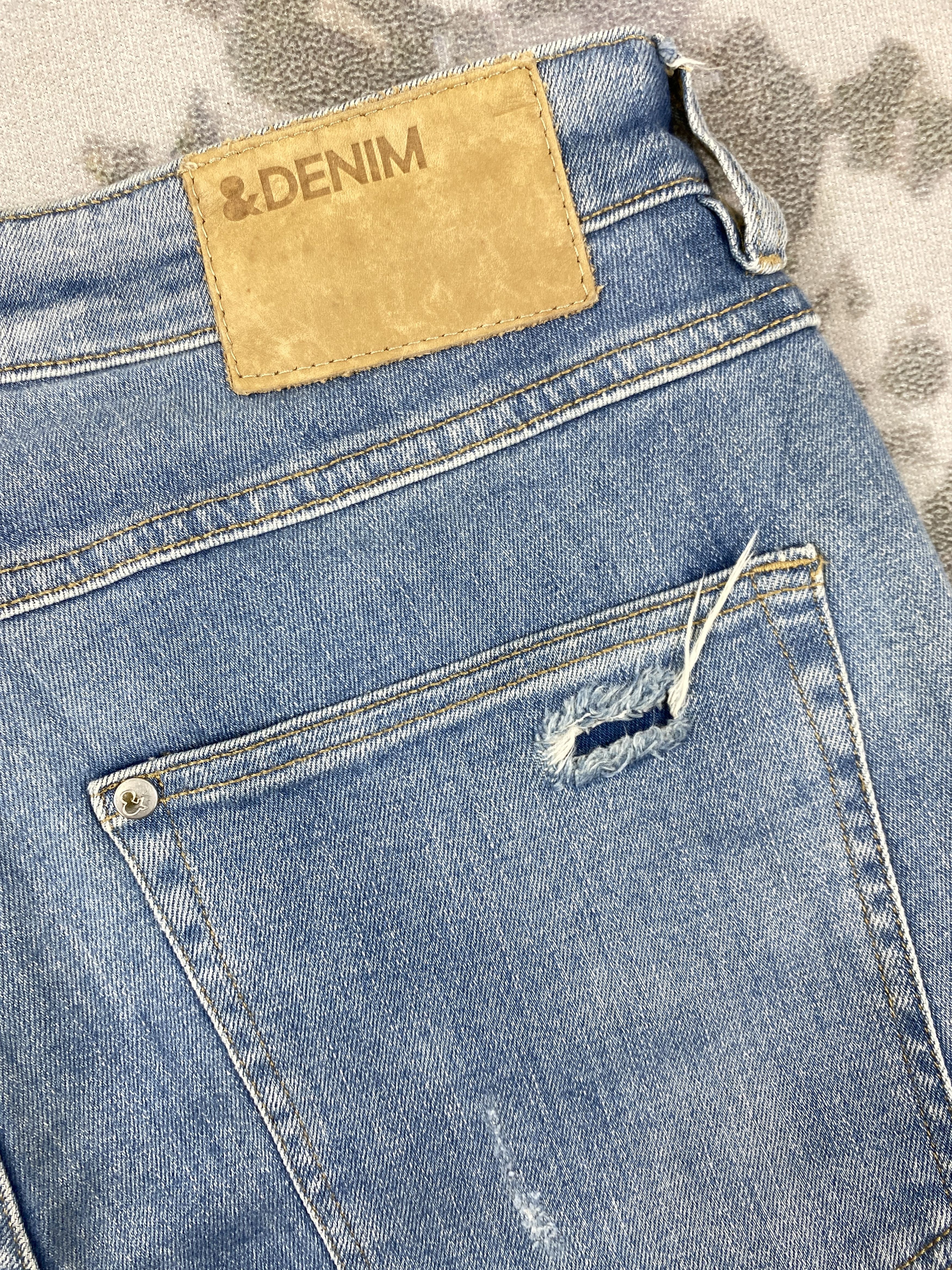 H&M H&M Japanese Brand Distressed Denim 34x28.5 -JN013 Size US 34 / EU 50 - 14 Thumbnail