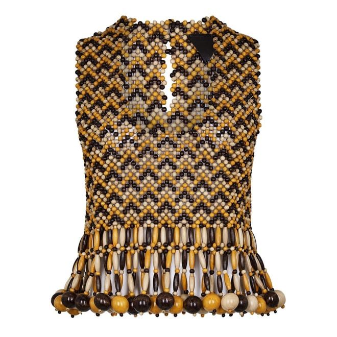 Bottega Veneta Bottega Veneta Sleeveless Beads Tank Top in Multi Size L / US 10 / IT 46 - 1 Thumbnail
