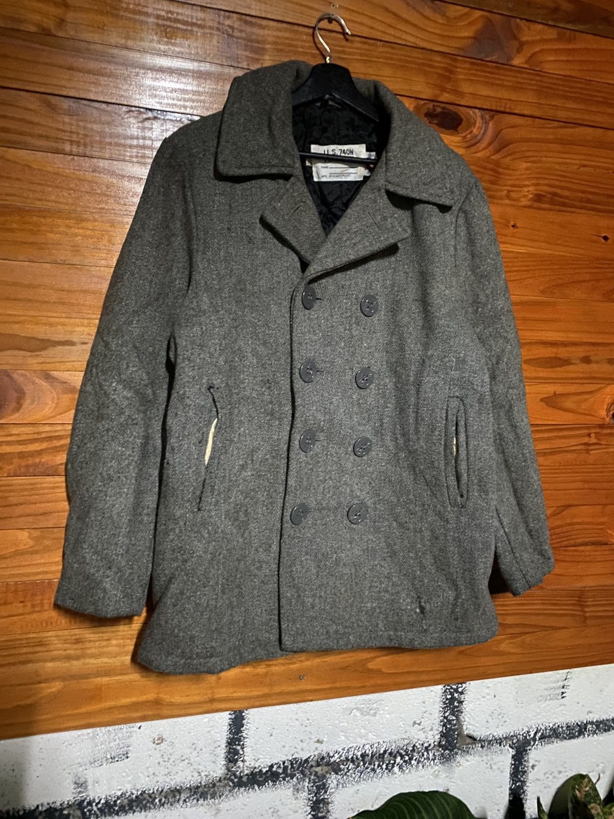 Schott Vintage Schott NYC U.S. 740N Wool Pea Coat Navy-Style Size US S / EU 44-46 / 1 - 5 Thumbnail