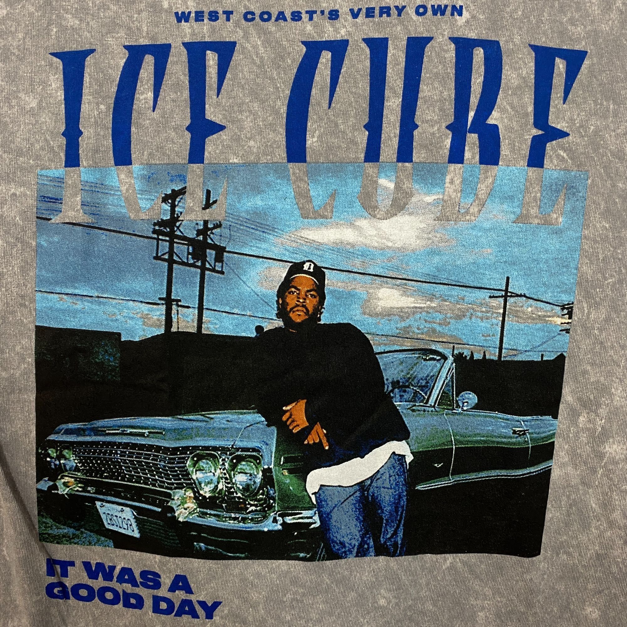 Rap Tees Ice Cube "It Was A Good Day" Graphic Acid Wash T-Shirt Small Size US S / EU 44-46 / 1 - 2 Thumbnail