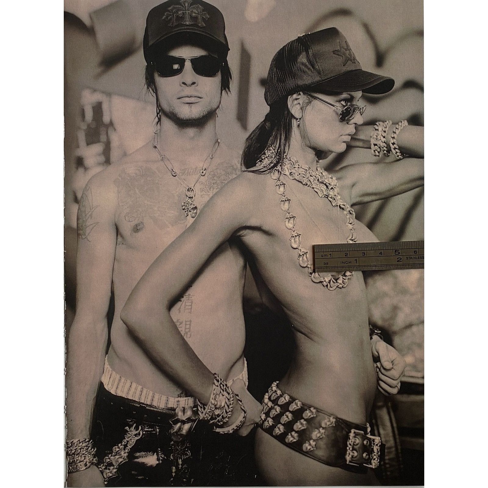 Chrome Hearts × Japanese Brand × Vintage Chrome Hearts vintage boobs out photo Poster framed 9x11 Size ONE SIZE - 2 Thumbnail