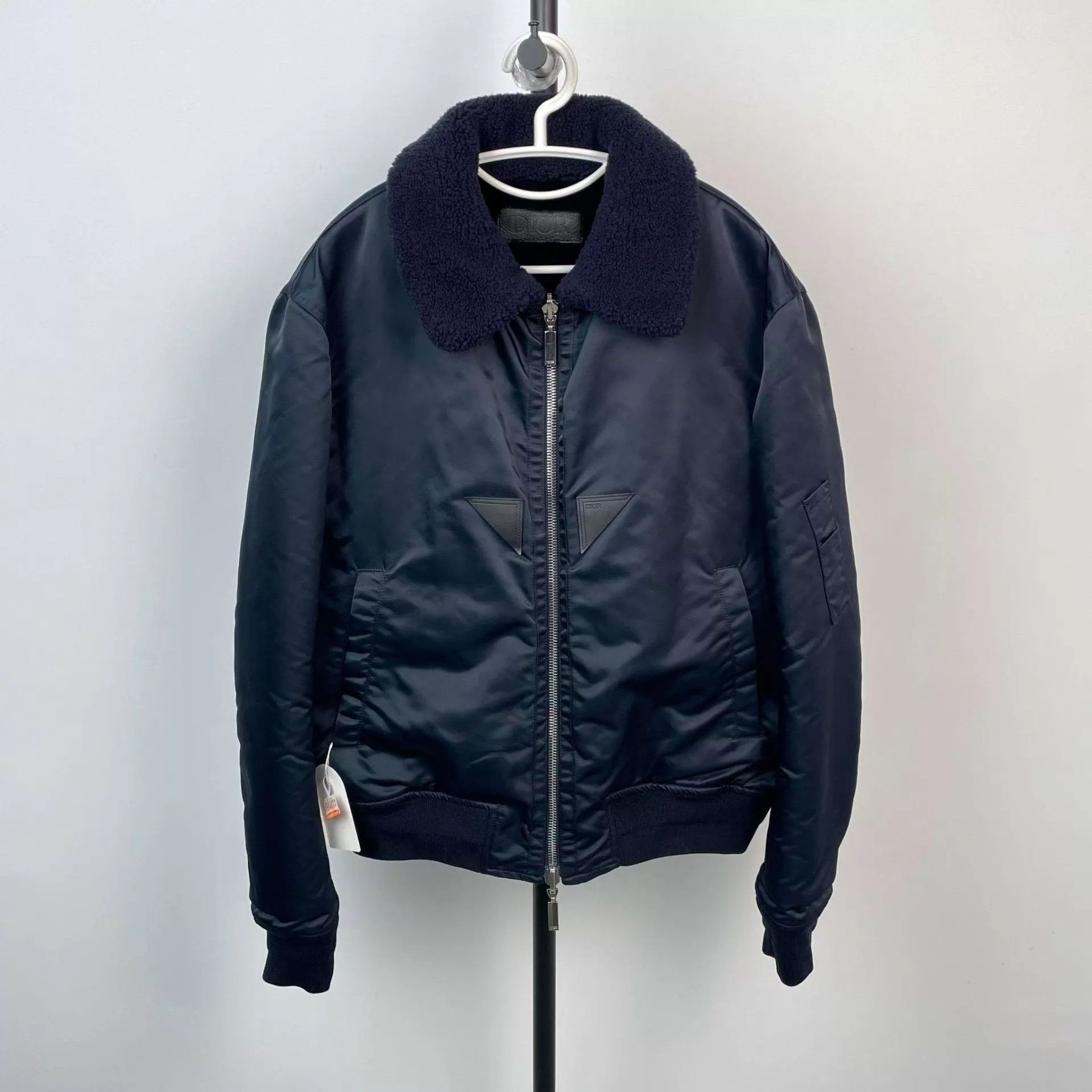 Dior Dior Men's Navy Blue Fur Jacket 54 Size US L / EU 52-54 / 3 - 1 Thumbnail