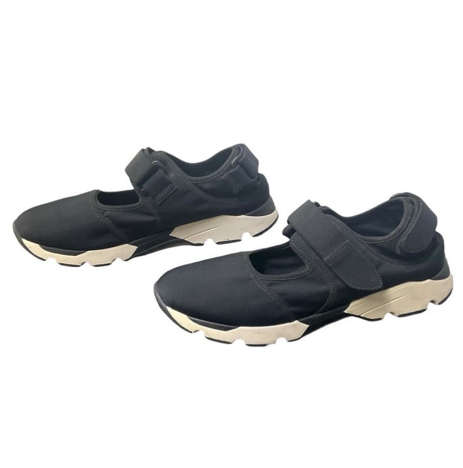 Marni 🥷 Marni Fussbett Neoprene Strap Sneakers — Black/Cream — Size US 11 / IT 41 - 7 Thumbnail
