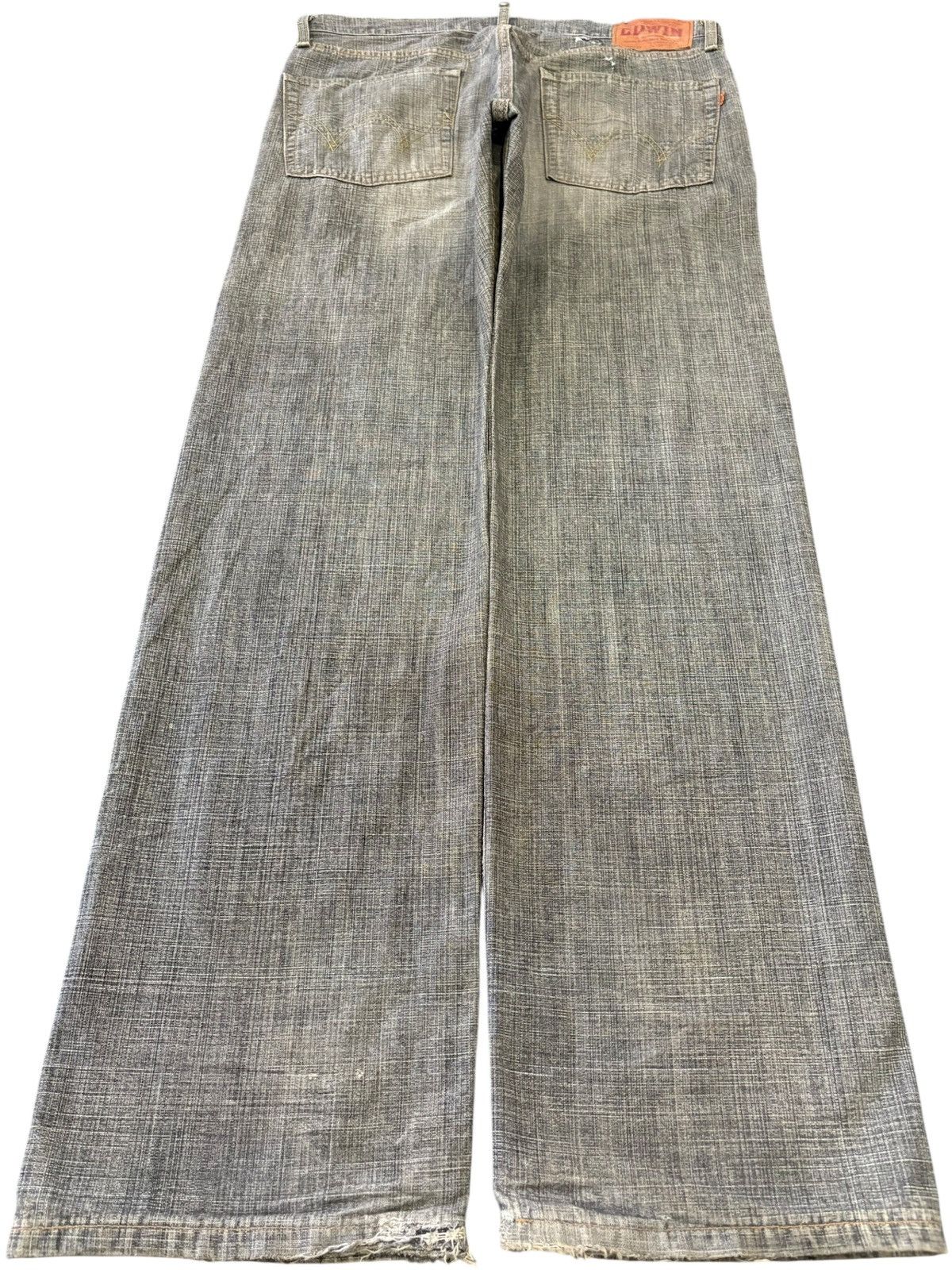 Edwin Vintage Edwin 505zx Selvedge Mud Wash Baggy Jeans Size US 35 - 3 Thumbnail
