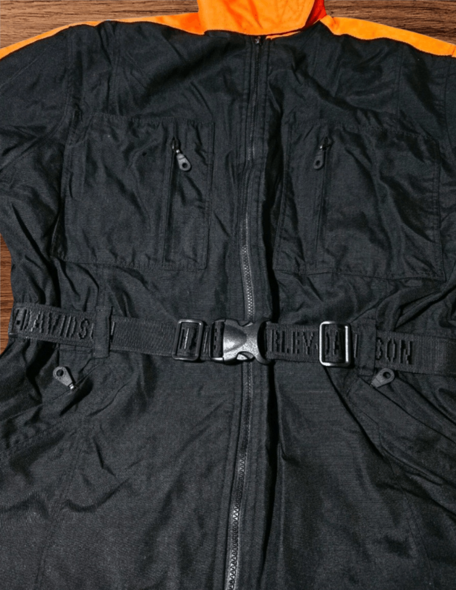 Harley Davidson Vintage Harley-Davidson USA Belted Heated Jacket Moto MEDIUM Size US M / EU 48-50 / 2 - 9 Thumbnail
