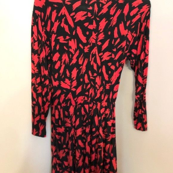 Zara Zara Trafaluc S/S18 Red Black Printed Dress Size L Size L / US 10 / IT 46 - 7 Thumbnail