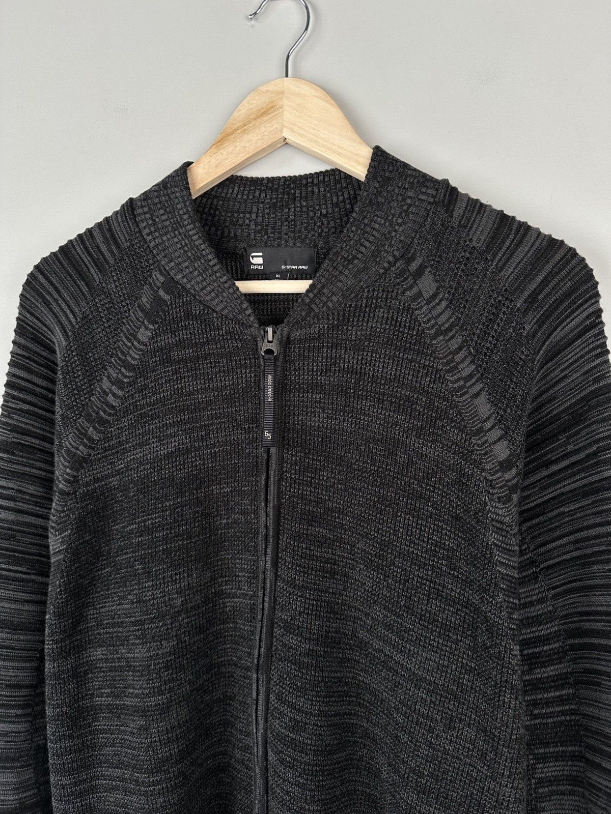 G-Star G star Raw 3D Biker Zip Knit Sweater Avant Garde Size US XL / EU 56 / 4 - 2 Thumbnail