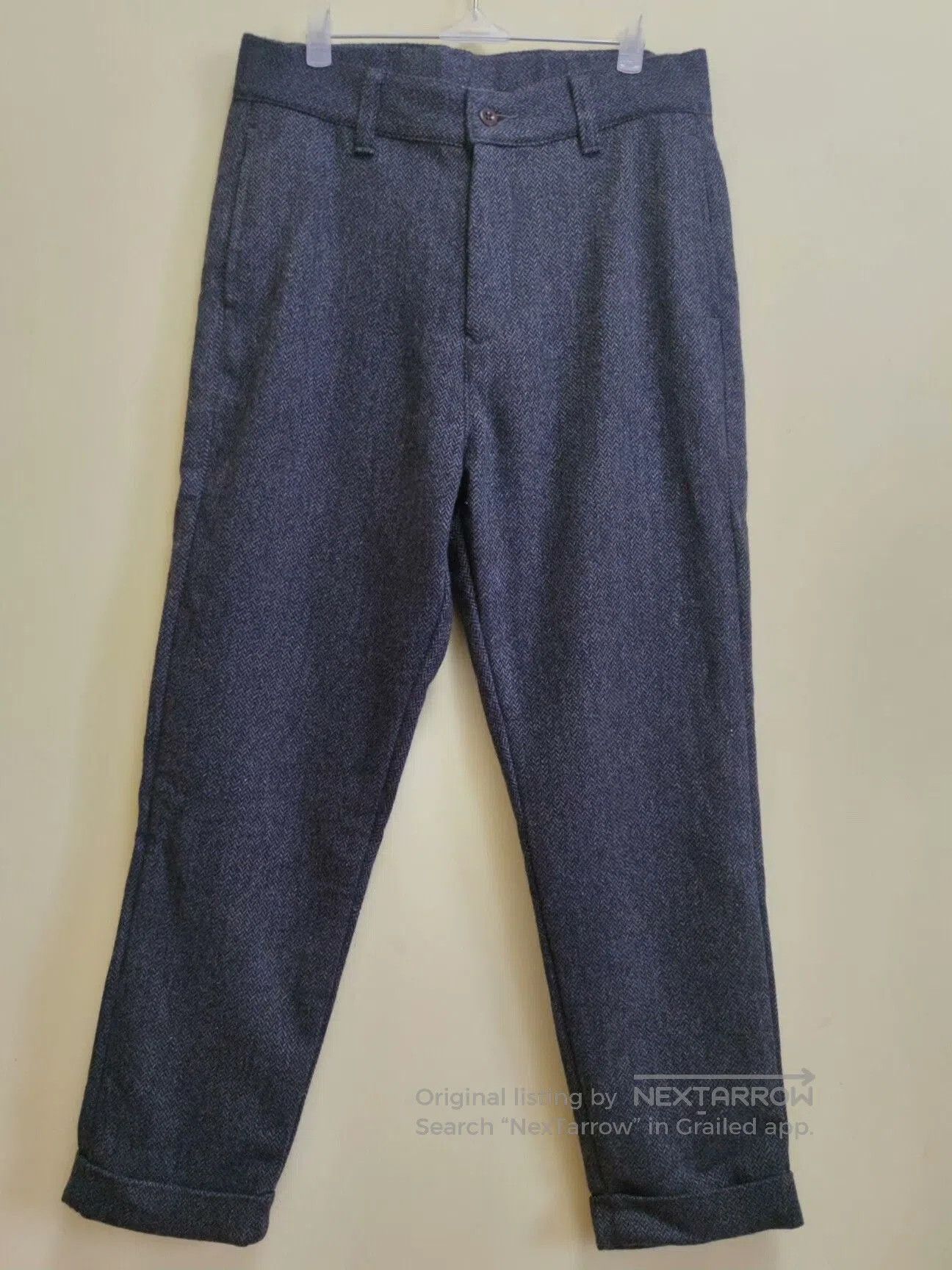 Other Japan Blue Herringbone Wool Tapered Pants. Size US 30 / EU 46 - 1 Thumbnail