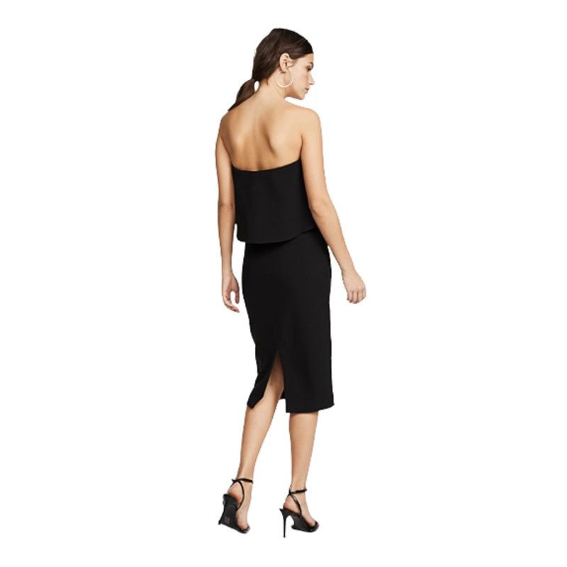 LIKELY Likely Driggs Strapless Black Bodycon Midi Dress Size Small Size XS / US 0-2 / IT 36-38 - 4 Thumbnail