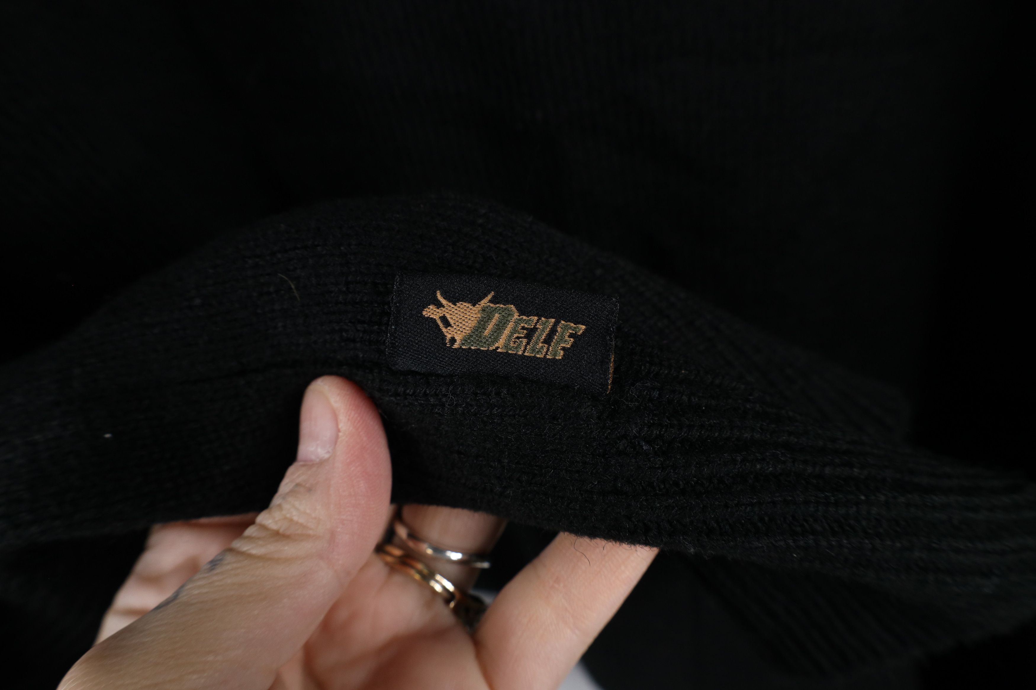 Vintage Vintage 90s Streetwear Baggy Mock Neck Knit Sweater Black Size US XXL / EU 58 / 5 - 8 Thumbnail