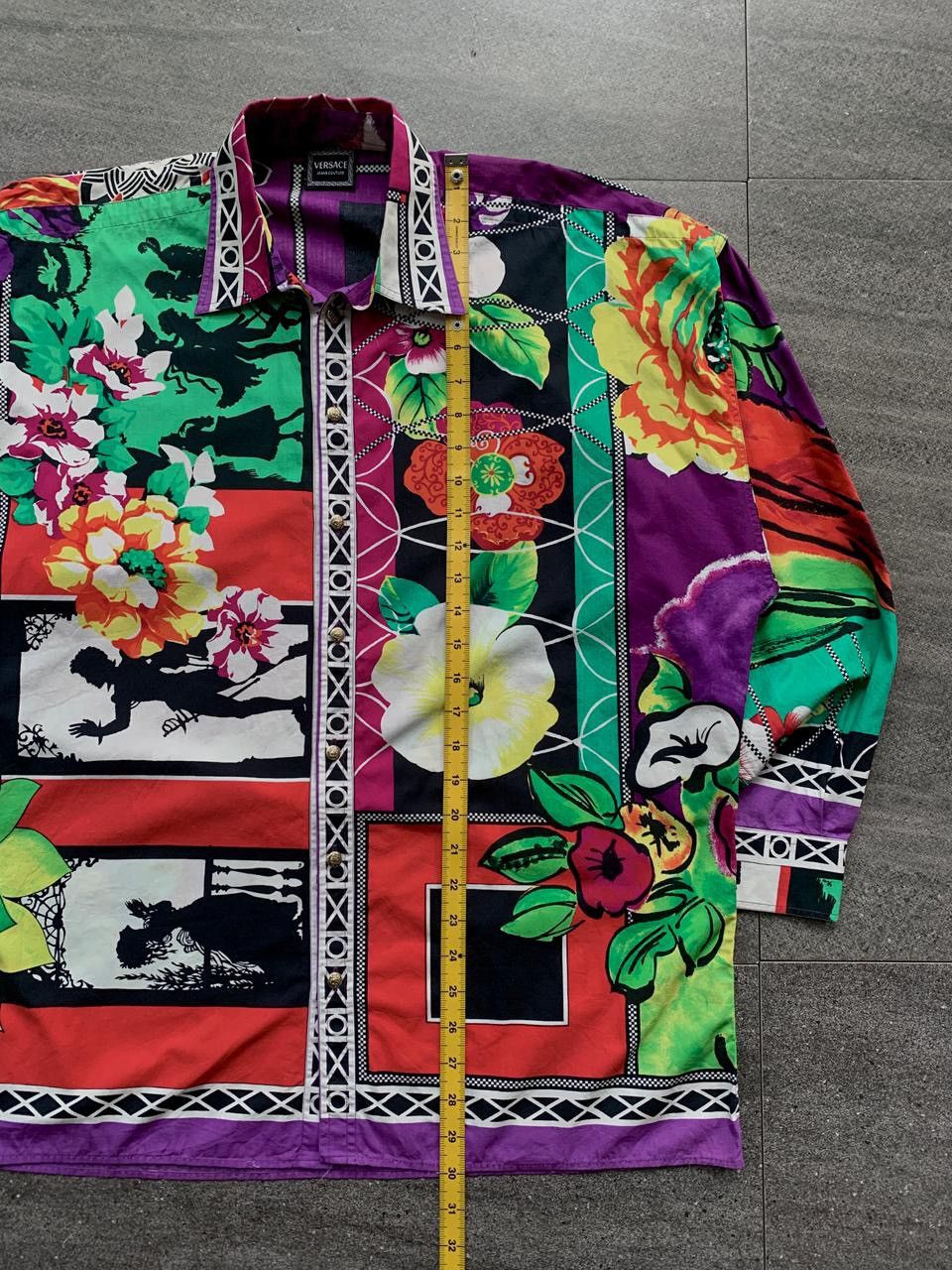Versace Jeans Couture Multi Graphic Paintings Shirt Size US M / EU 48-50 / 2 - 12 Thumbnail
