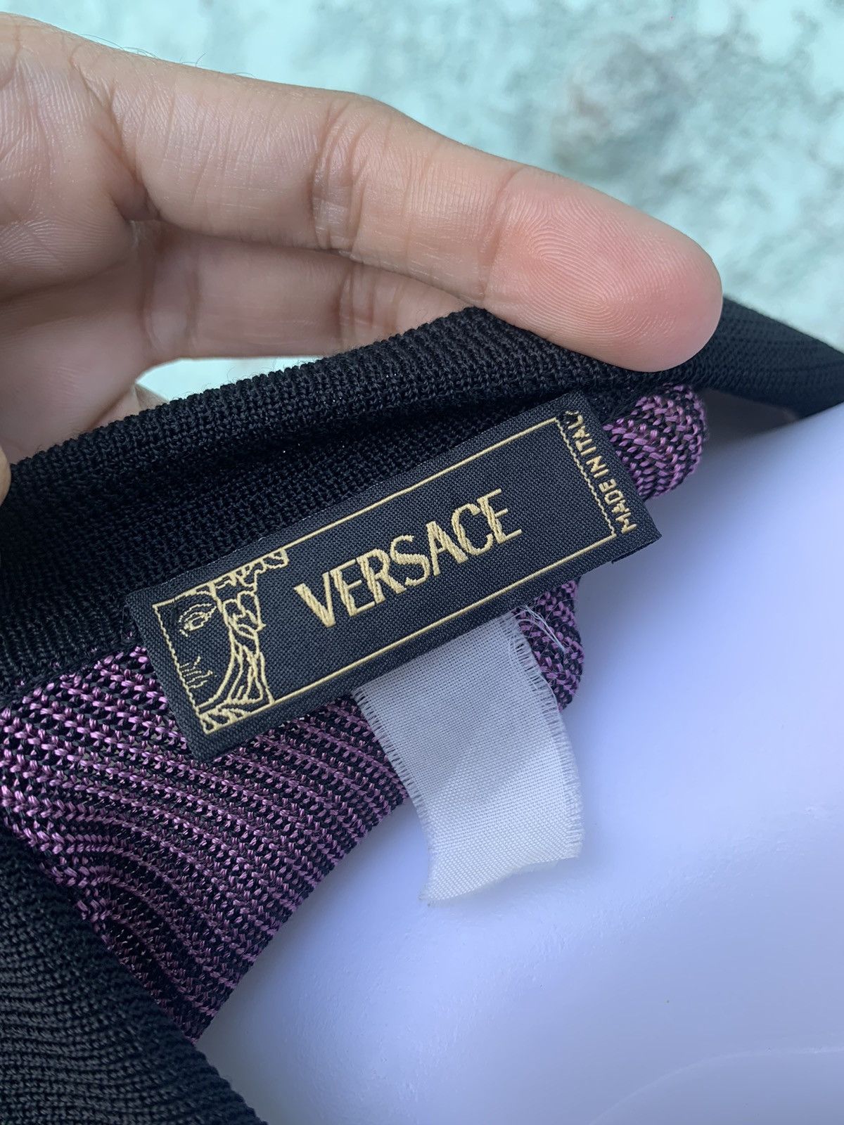 Versace Open Chest Long Sleeve Top Size S / US 4 / IT 40 - 7 Thumbnail