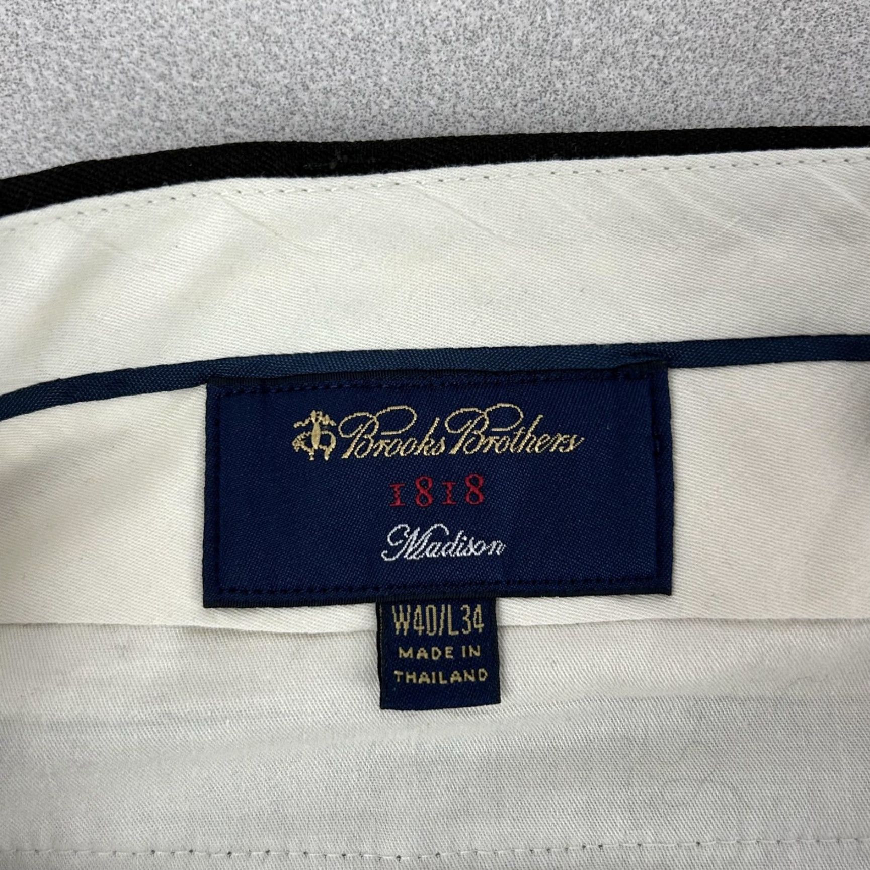 Brooks Brothers Brooks Brothers Madison 1818 Dress Pants Mens 38x29 Brown Wool Cuffed Flat Front Pockets Classic Straight Zip Front Trousers Size US 38 / EU 54 - 4 Thumbnail