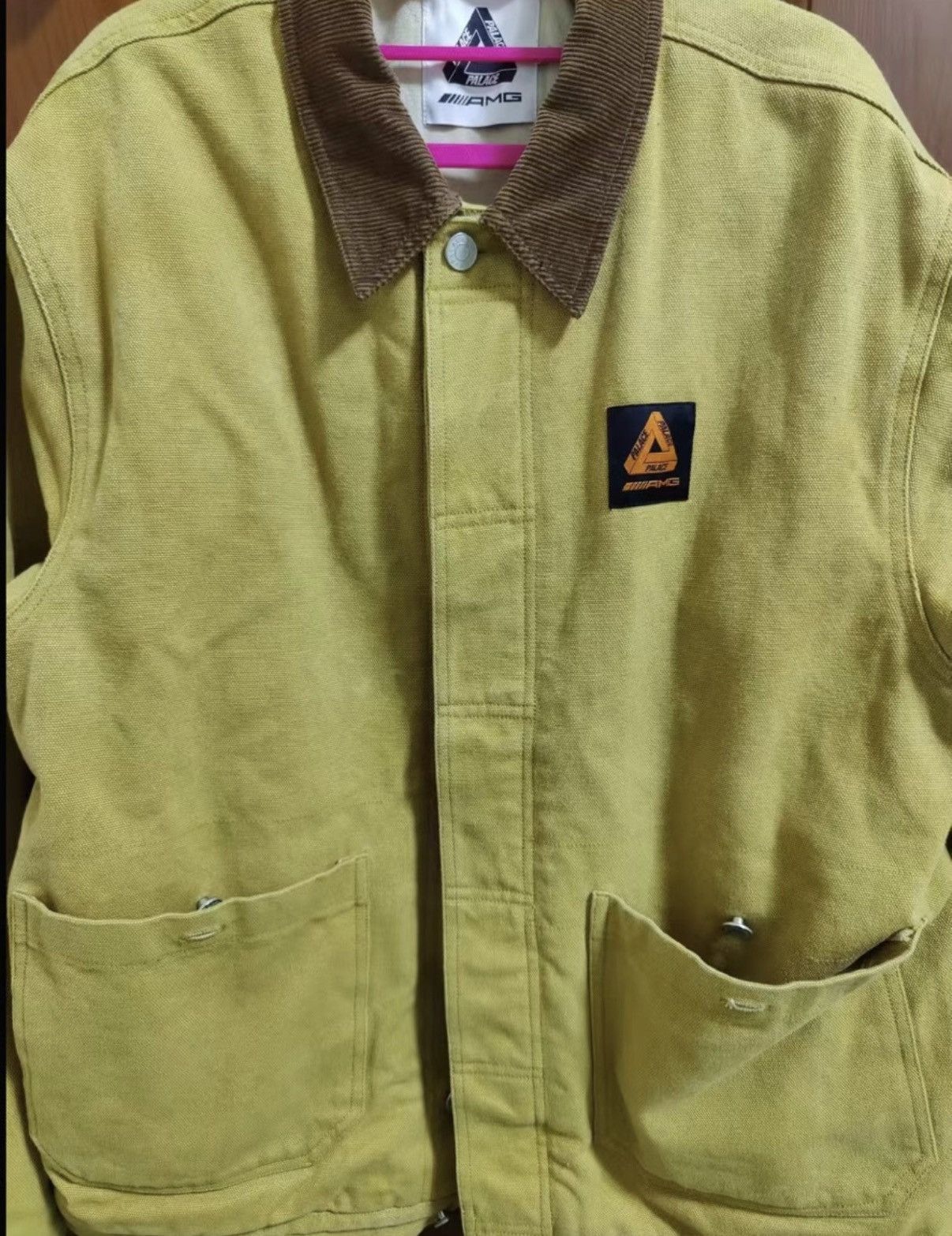 Palace Beige Collared Jacket with Embroidered Back Design Size US L / EU 52-54 / 3 - 2 Thumbnail