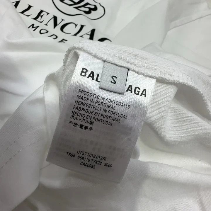Balenciaga Balenciaga Logo Print Regular Fit T-Shirt 0079-2507 Size S / US 4 / IT 40 - 4 Thumbnail