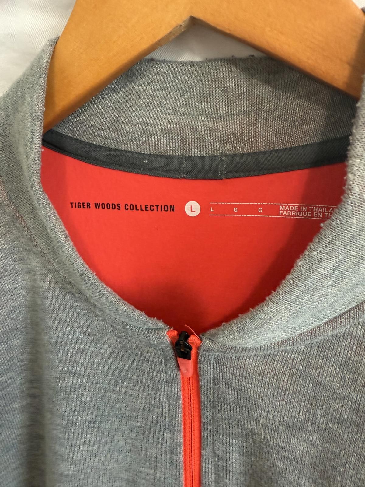 Nike Nike Tiger Woods Collection 1/2 Zip Pullover Gray L Size ONE SIZE - 3 Thumbnail