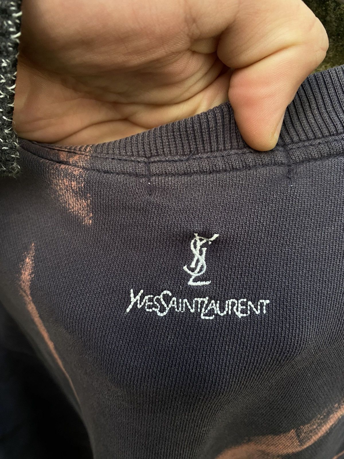 Vintage × Yves Saint Laurent Vintage YvesSaintLaurent YSL Tie Die Sweatshirt Size US M / EU 48-50 / 2 - 5 Thumbnail