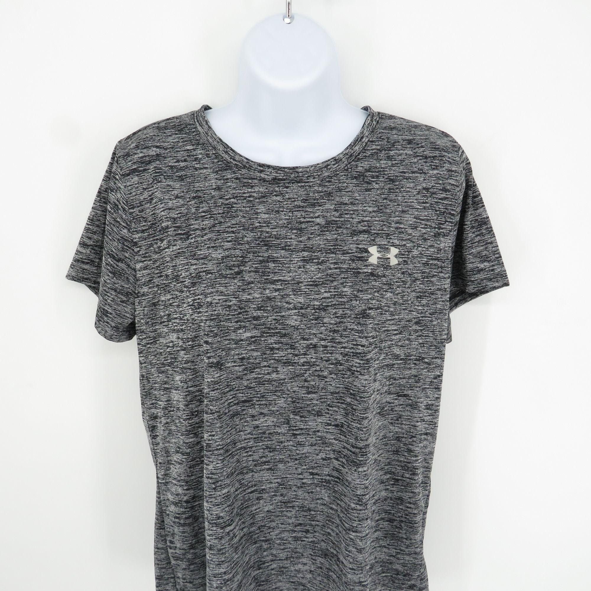Under Armour Under Armour Womens Large Gray Heather Short Sleeve Activewe Size L / US 10 / IT 46 - 3 Thumbnail