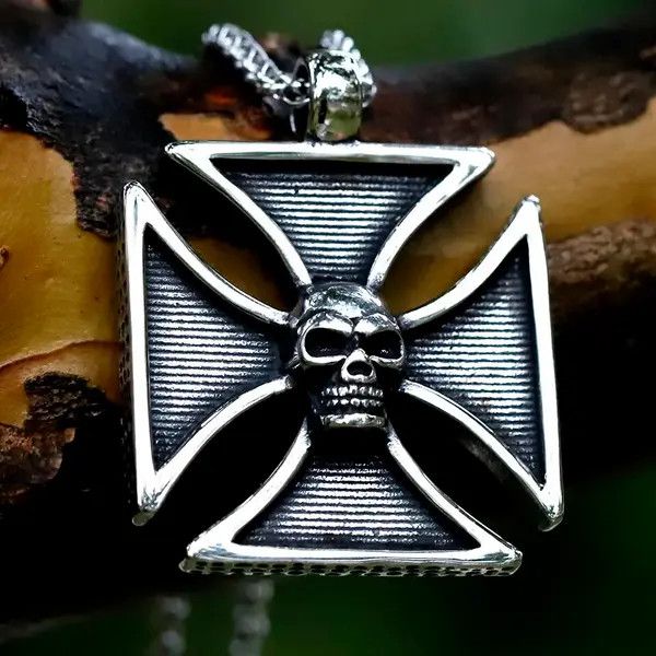Jewelry cross skull Pendant Necklace Size ONE SIZE - 1 Thumbnail
