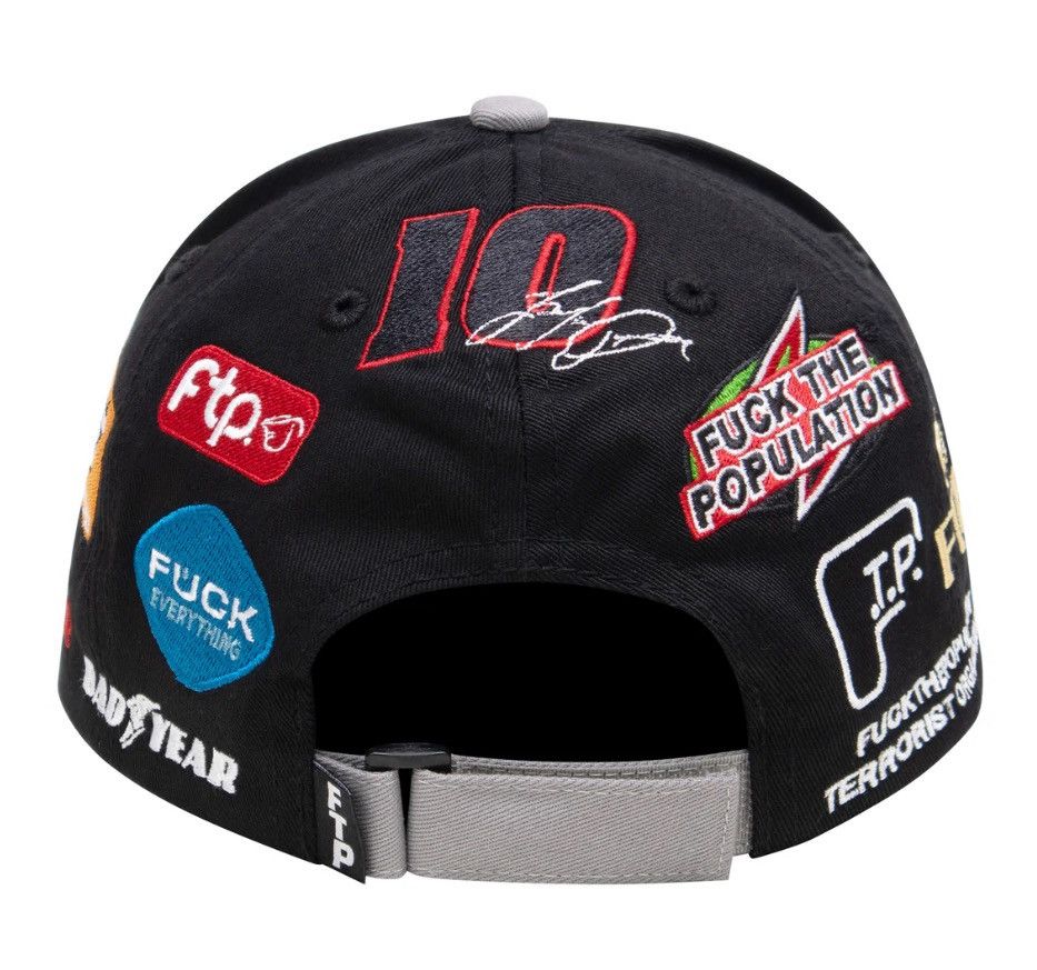 Fuck The Population Ftp raceway 6 panel black Size ONE SIZE - 3 Thumbnail