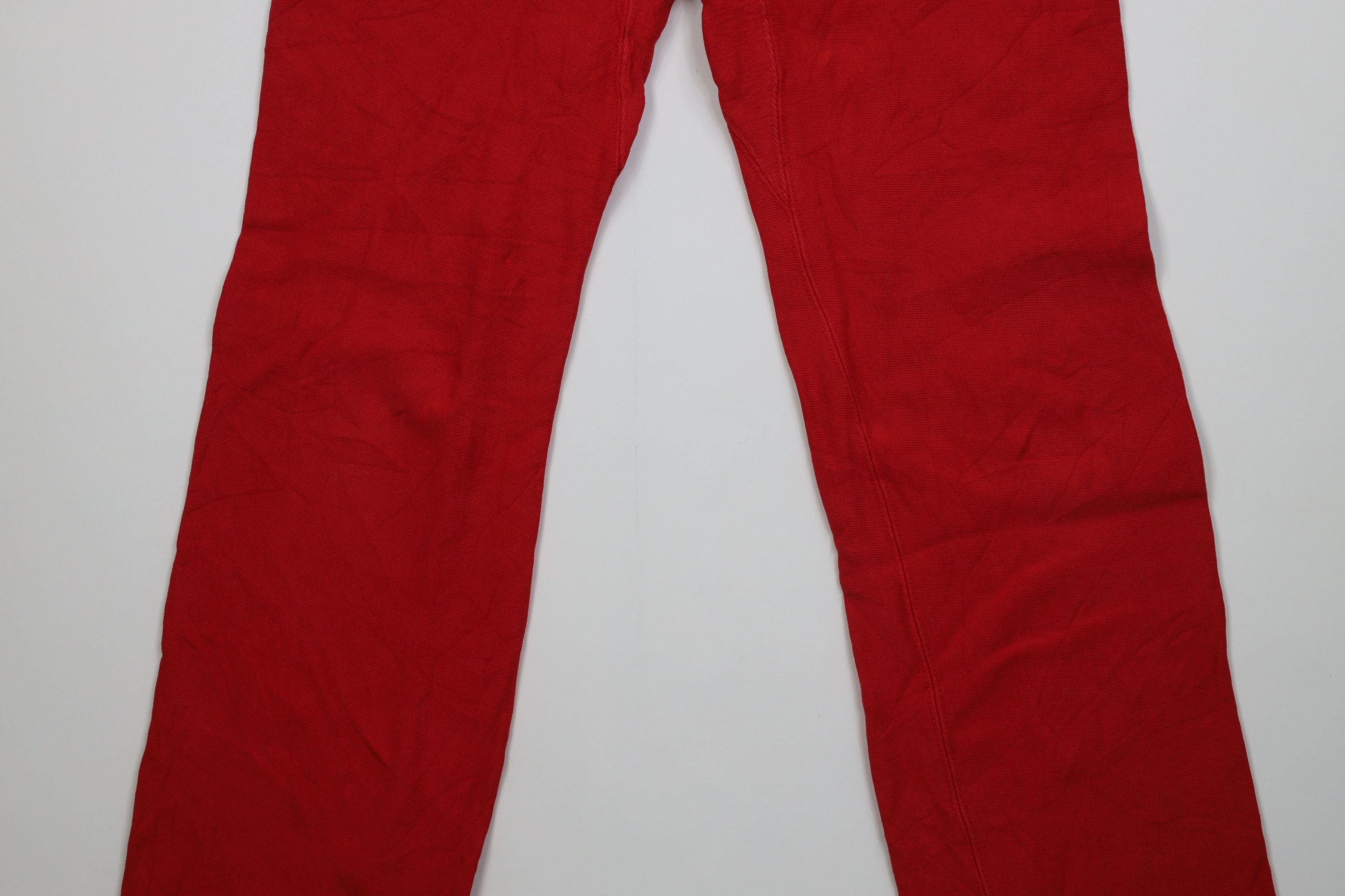 Champion Vintage 90s Champion Reverse Weave Gusset Sweatpants Red USA Size US 34 / EU 50 - 3 Thumbnail