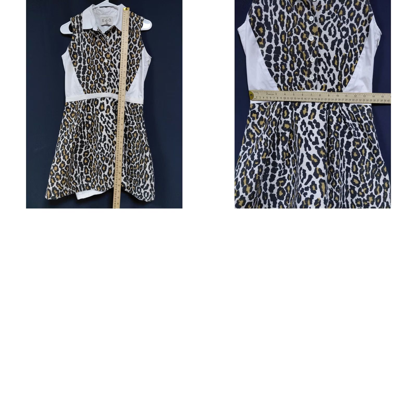 Sea New York Sea New York Leopard Print Short Dress - Womens Casual Size 26" / US 2 / IT 38 - 8 Thumbnail