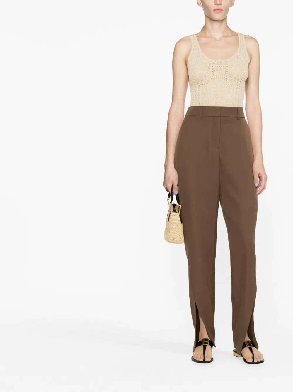 Balmain o1y0625 Casual Pant in Brown Size 30" / US 8 / IT 44 - 4 Thumbnail