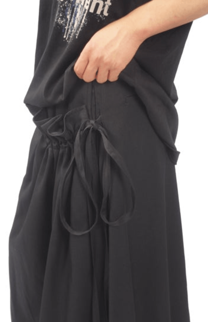 Yohji Yamamoto Yohji Yamamoto Pour Homme - Rayon Front Gathered Skirt Size US 30 / EU 46 - 15 Thumbnail