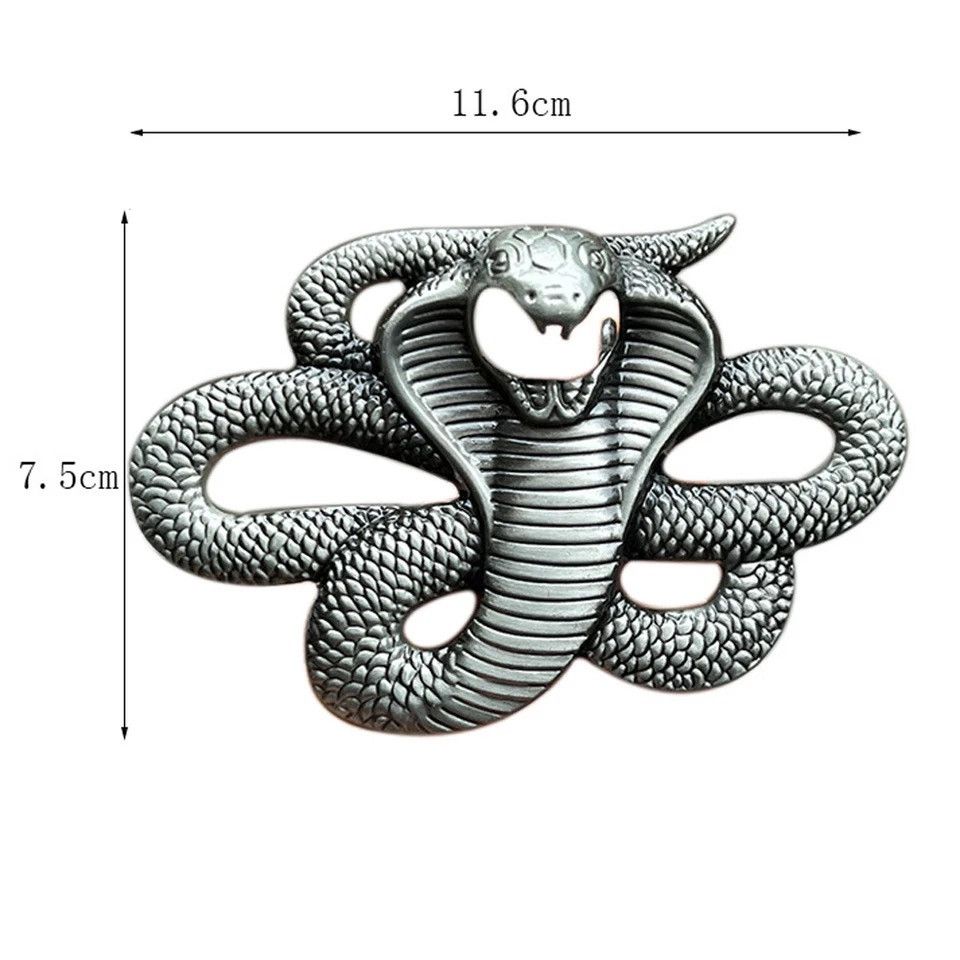 Vintage Belt Buckle for Western Cowboys Snake Brand Designer Plaque Size ONE SIZE - 3 Thumbnail