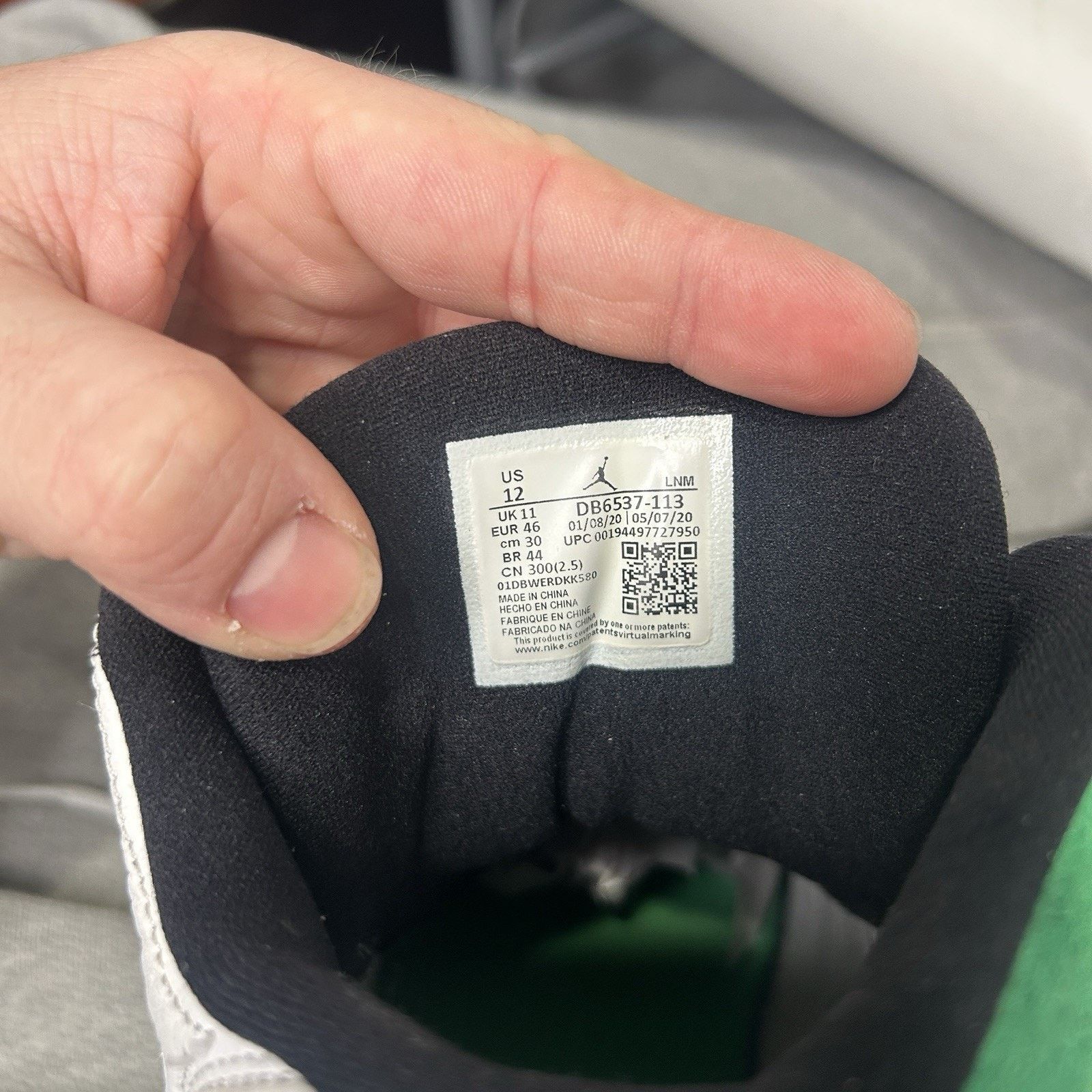 Jordan Brand Nike Air Jordan 13 Retro OG “Lucky Green White Black” Size US 12 / EU 45 - 8 Thumbnail