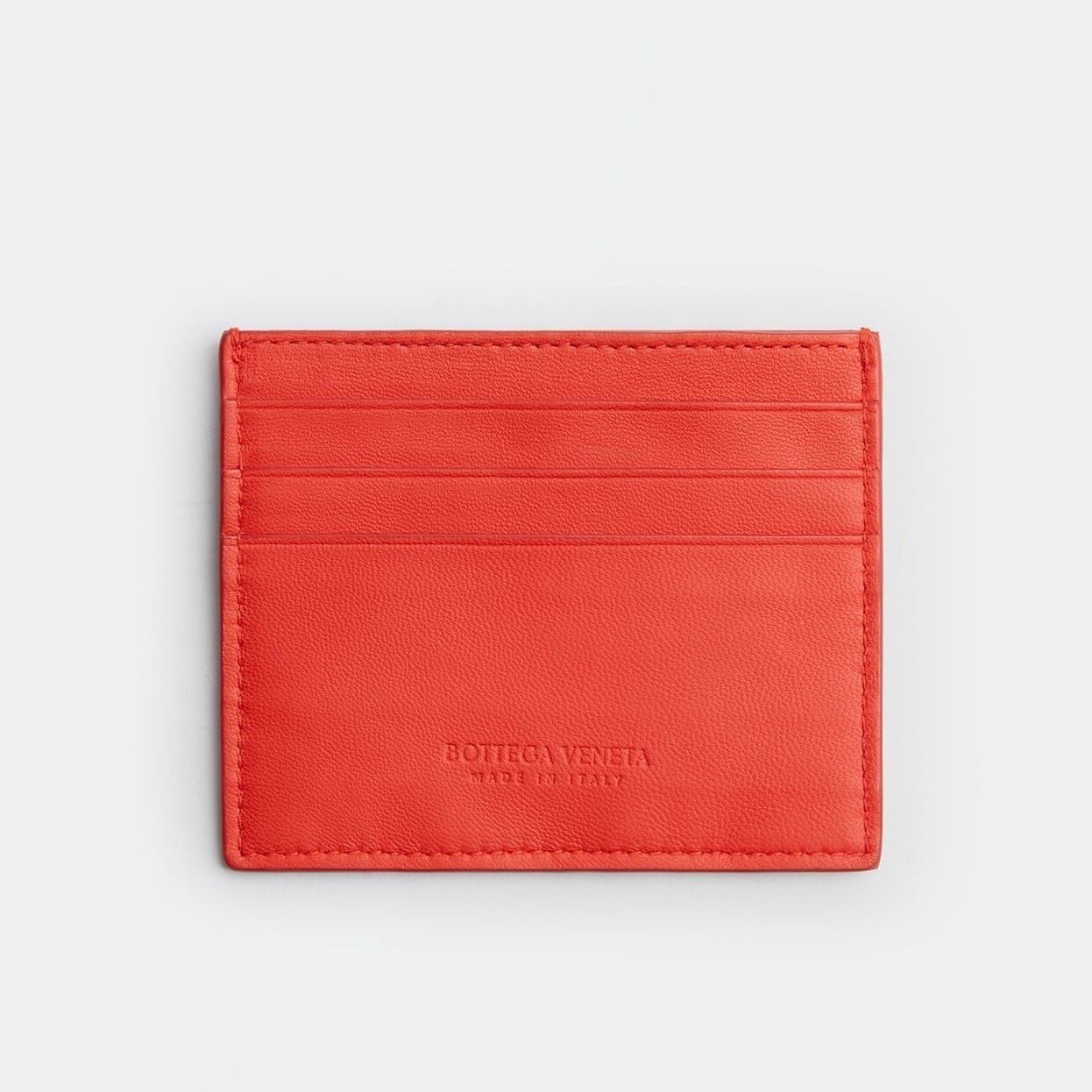 Bottega Veneta o1n1vont1124 Size: OS / Intrecciato Card Wallet in Red Size ONE SIZE - 1 Thumbnail