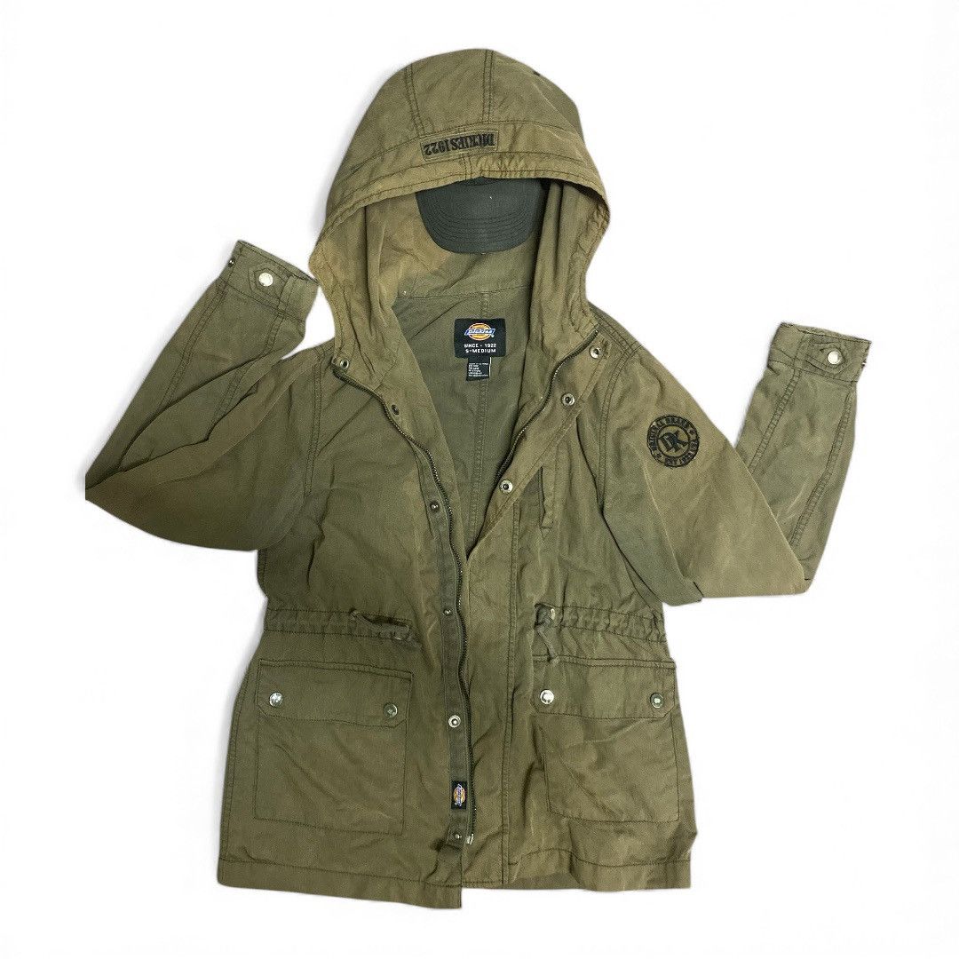Dickies Dickies 1922 Olive Green Hooded Parka Jacket Size US M / EU 48-50 / 2 - 2 Thumbnail