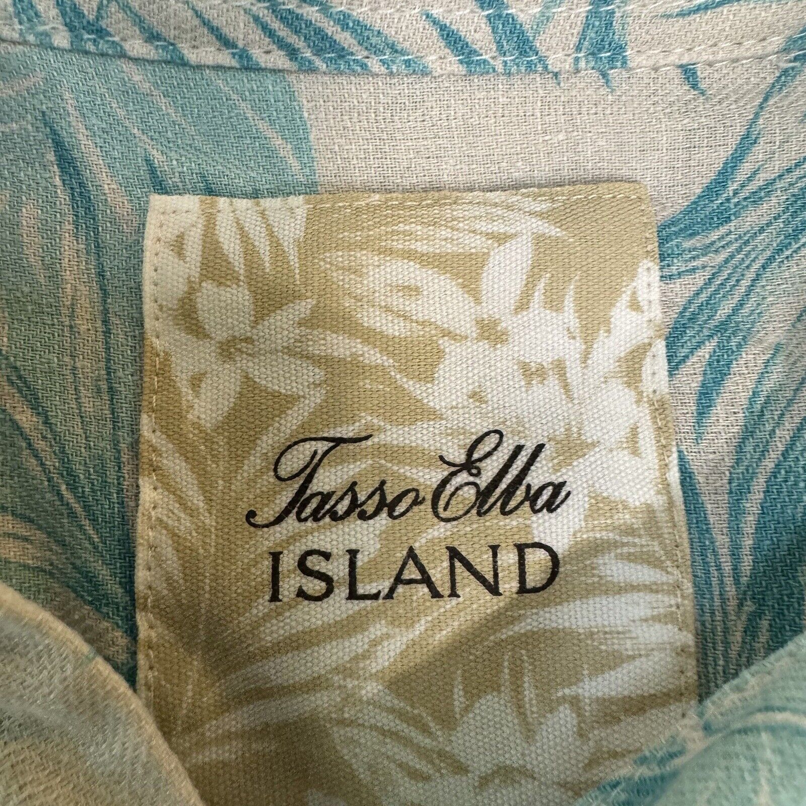 Tasso Elba Tasso Elba Silk Linen Tropical Shirt XL Camp Collar Size US XL / EU 56 / 4 - 5 Thumbnail