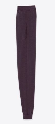 Saint Laurent Paris oc11z1025 Sweatpants in Wool in Purple Size 34" / US 12 / IT 48 - 2 Thumbnail
