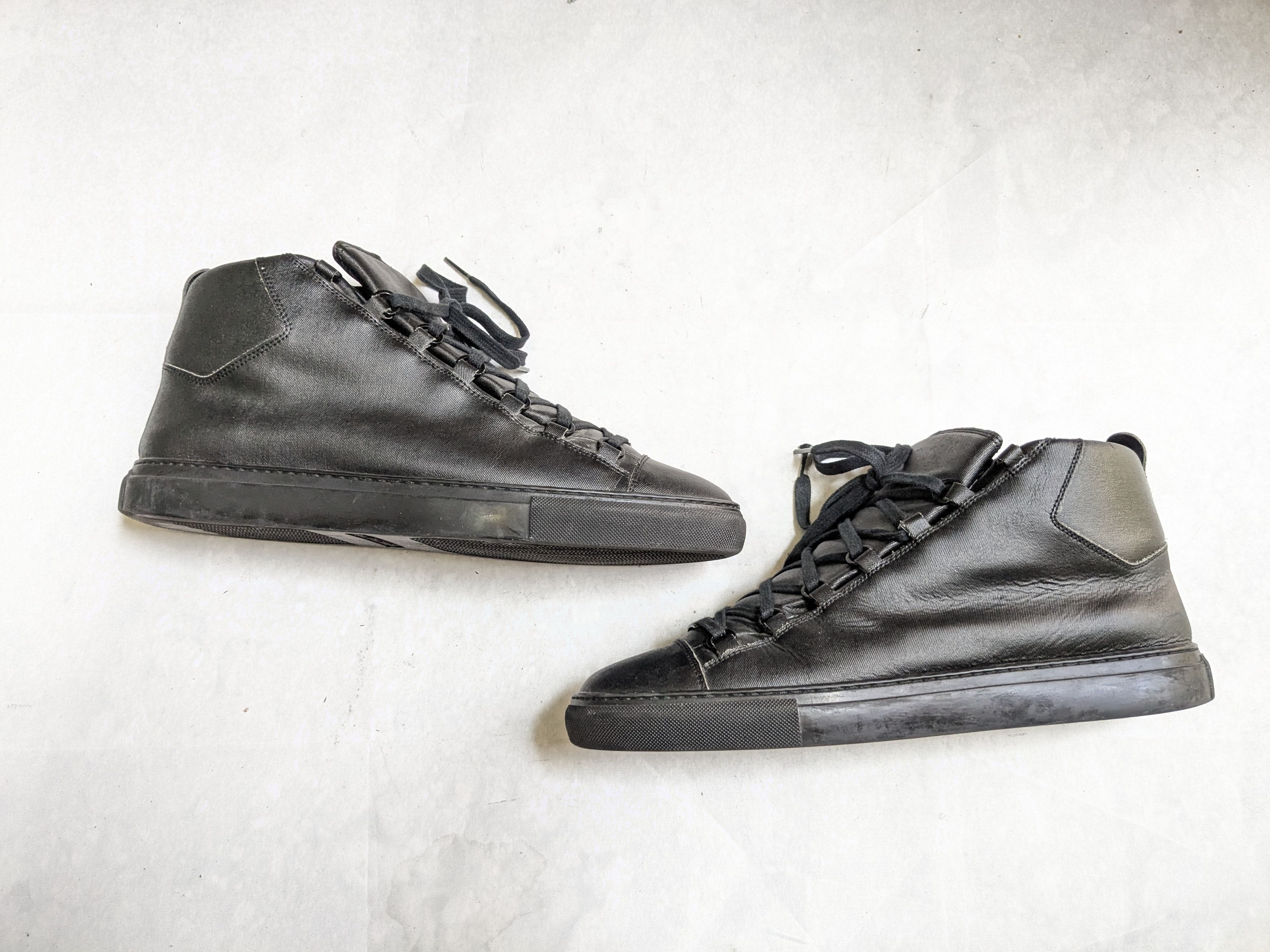 Balenciaga Balenciaga Arena Sneakers Black 13 High Tops Canvas Size US 13 / EU 46 - 1 Thumbnail