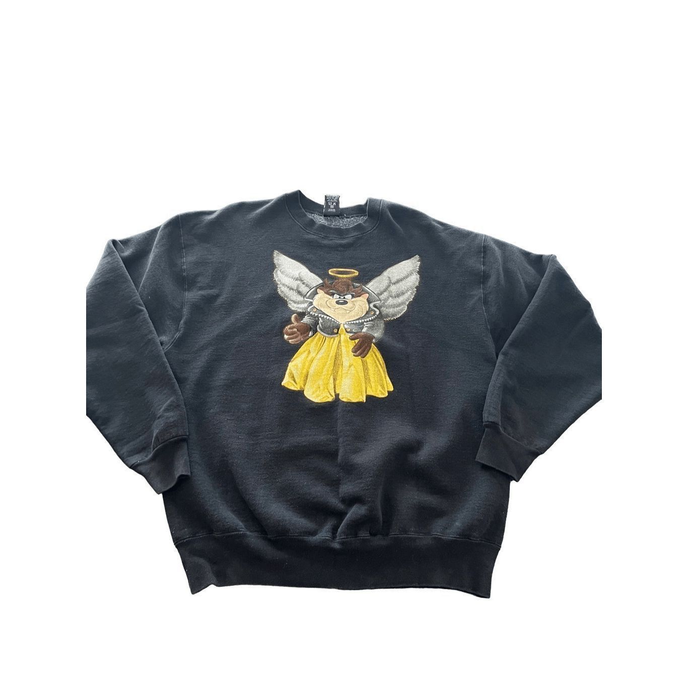 Warner Bros Vintage Warner Bro Taz Devil Angel Sweatshirt size XL made Size US XL / EU 56 / 4 - 1 Thumbnail