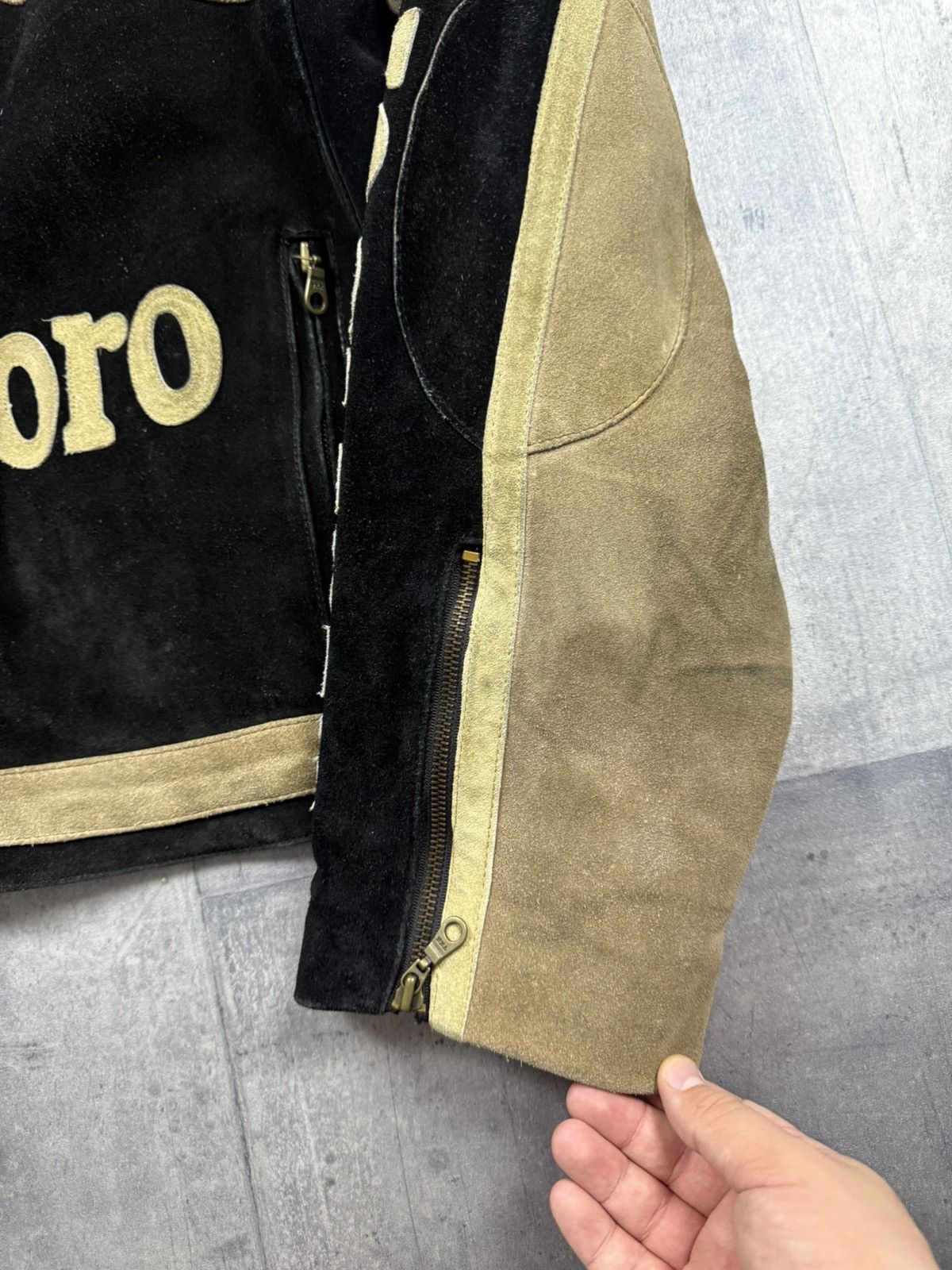 Marlboro Marlboro vintage leather jacket race jacket Size US XL / EU 56 / 4 - 14 Thumbnail