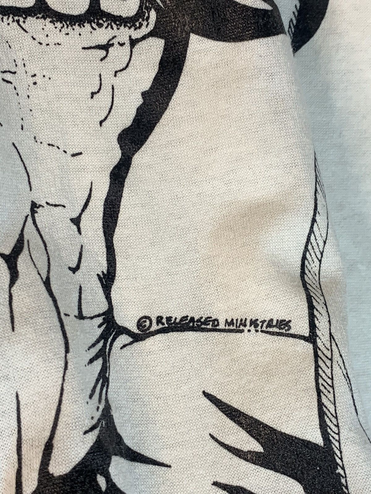 Vintage RARE Vintage Jesus Prison Ministries Single Stitch Art Shirt Size US L / EU 52-54 / 3 - 7 Thumbnail