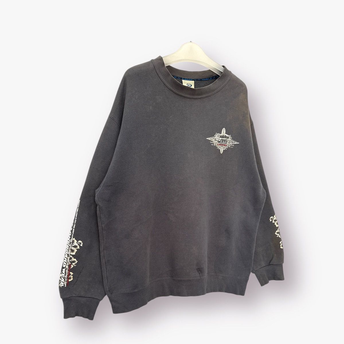 Vintage 🔥 SURF🔥 Distressed Piko surfing style Roundneck Sweatshirt Size US L / EU 52-54 / 3 - 4 Thumbnail