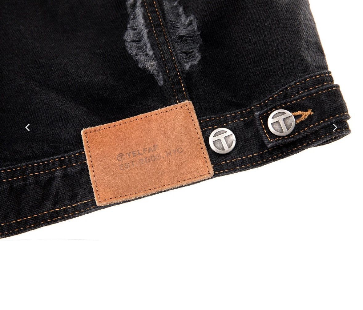 Telfar Telfar Detachable Jean Jacket - Distressed Black Size XS / US 0-2 / IT 36-38 - 6 Thumbnail